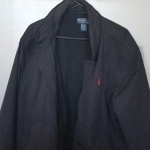 Black Men's Polo Jacket